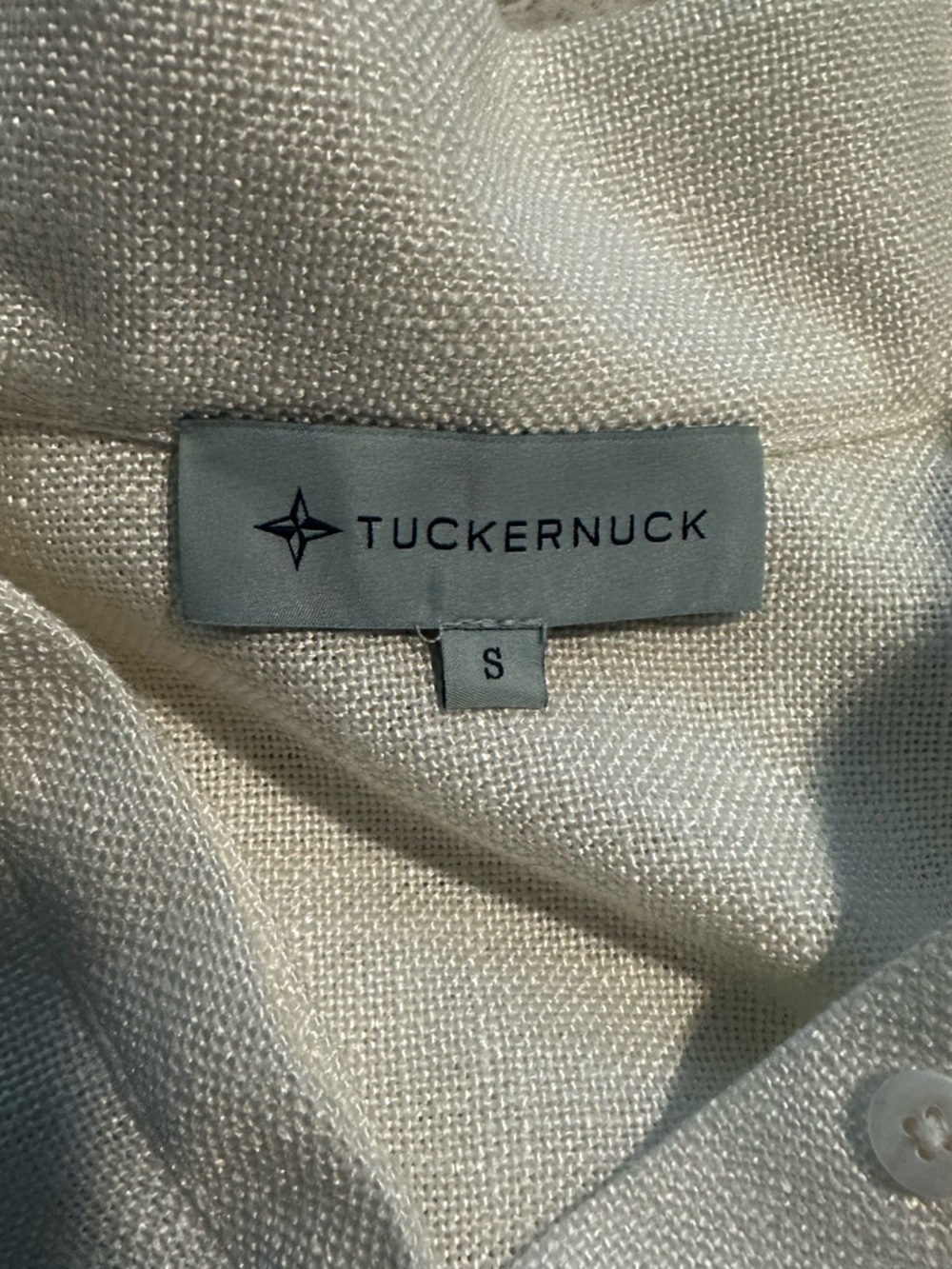 Tuckernuck Linen Cotton Blend Collared Dress size women’s small - Picture 5 of 11